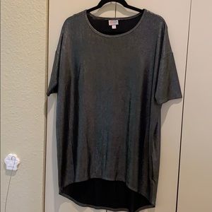 Elegant LuLaRoe Irma Tunic. Metallic Sz S NWOT